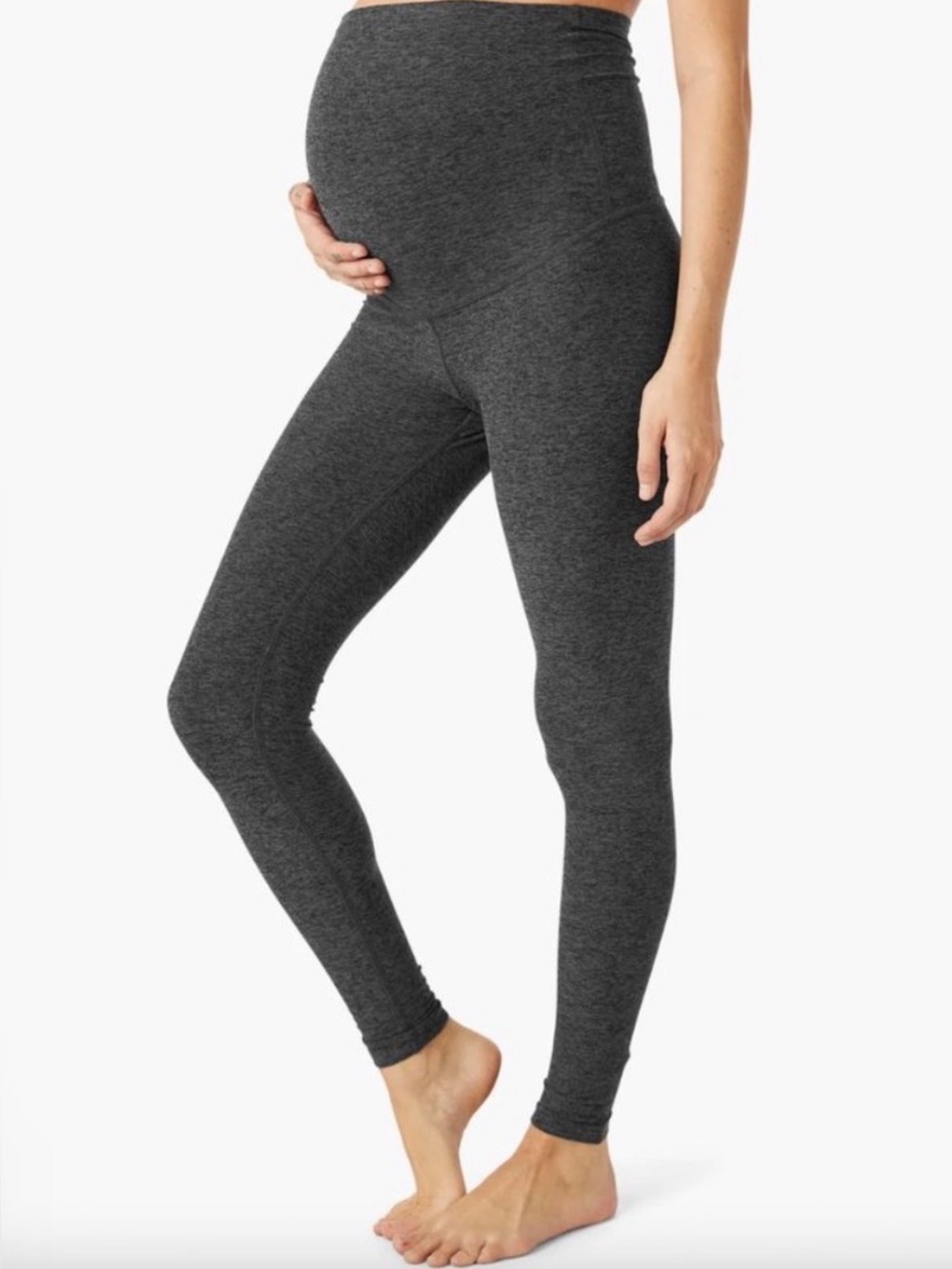 Beyond Yoga Spacedye Maternity Leggings Charcoal Grey Small